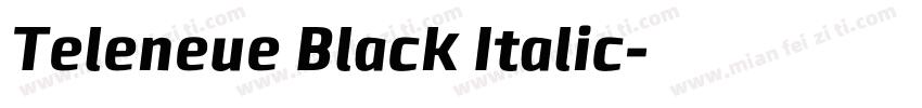 Teleneue Black Italic字体转换